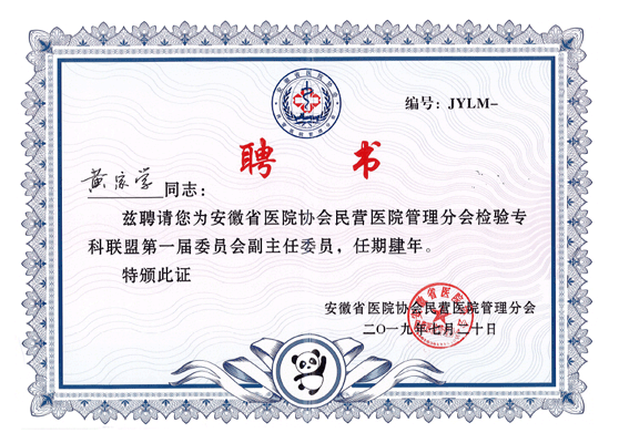 安徽医协副主任委员